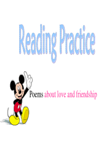 高中外研英语选修6module3 poems about love and friendship