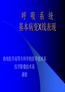 2-呼吸系统基本病变X线表现