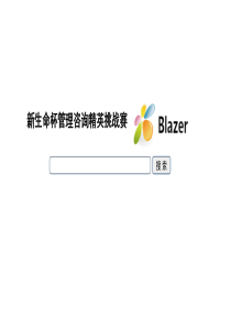 “新生命杯”第六届管理咨询精英挑战赛诊断报告blazer