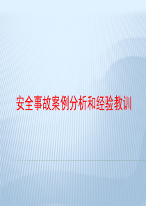 安全事故案例分析(2017)
