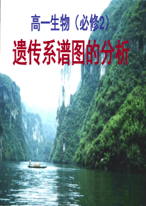 生物必修二 遗传系谱图的判定方法