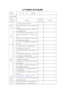 采矿专业检查表(新)810