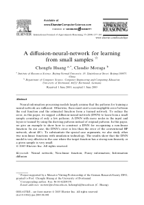A diffusion-neural-network for learning from small