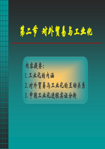第二节 对外贸易与工业化