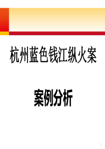 杭州蓝色钱江火灾案例分析