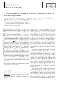 The large scale structure of the soft X-ray backgr
