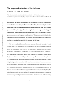 The large-scale structure of the Universe