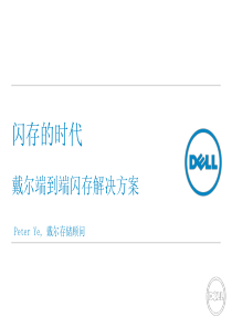 戴尔端到端闪存解决方案