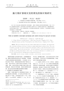 露天煤矿滑坡灾变机理及控制对策研究
