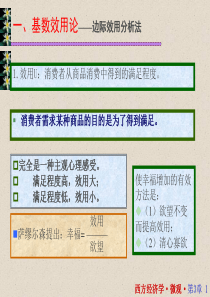 西方经济学效用论utility