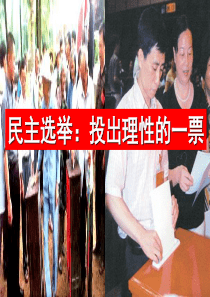 民主选举：投出理性的一票PPT课件