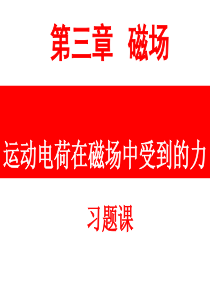 运动电荷在磁场中受到的力(习题课)