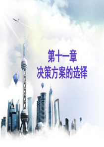 第十一章 决策方案的选择