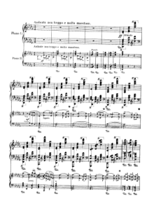 柴可夫斯基第一钢琴协奏曲第一乐章曲谱