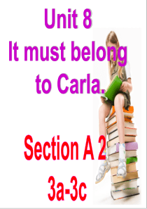 新人教版九年级英语unit8Section A 3a