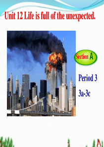 九年级Unit12 Life is full of the unexpected.(3a-3b)