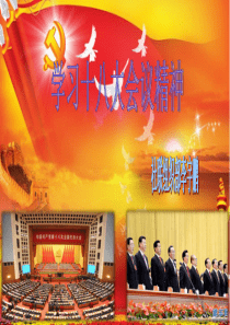 学习党的十八大会议精神