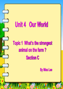 仁爱版英语八年级上册 Unit4 Topic1 SectionC