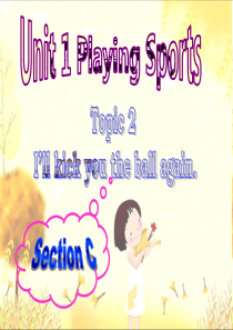 仁爱版英语八年级上册Unit 1 Topic 2 Section C