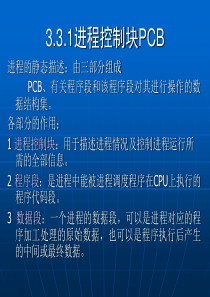 331进程控制块PCB