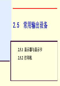 常用输出设备
