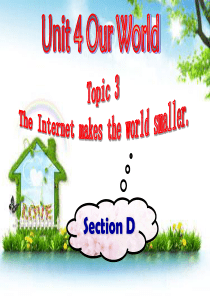 仁爱版八年级英语上册Unit 4 Topic 3 Section D课件