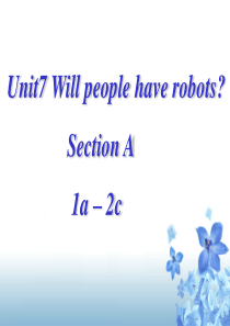 新目标英语八年级上册第七单元第一课时课件