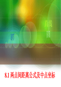 8.1两点间距离公式及中点公式