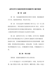 跟踪审计操作细则