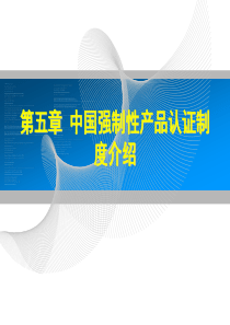 中国强制性产品认证制度介绍精讲