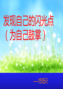 发现自己的闪光点(为自己鼓掌)