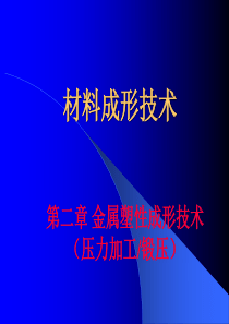 第二章 金属压力加工(锻压)-概述模板