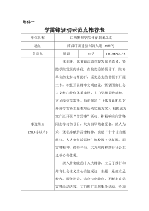 学雷锋活动示范点推荐表