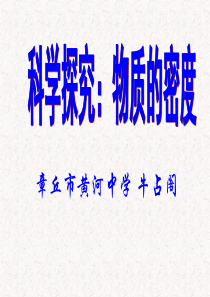 八年级物理：三、科学探究：物质的密度课件_沪科版