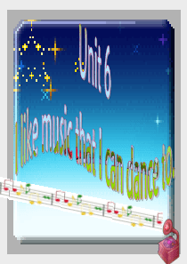 Unit6 I like music that I can dance to.  period on