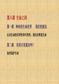 七年级政治上册 第八课 生命之间课件 人民