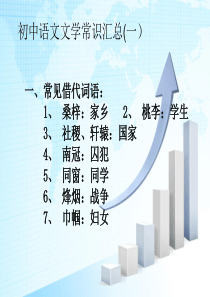 初中语文文学常识汇总