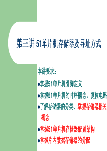第三讲_51单片机存储器及寻址方式