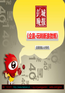 2010企赢・玩转新浪微博・企业微博营销案例-51P