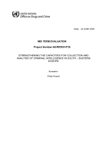 MID TERM EVALUATION Project NumberADRER01F35