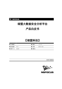 绿盟大数据平台