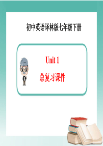 初中英语译林版七年级下册Unit-1总复习课件-(共24张PPT)