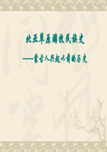 北亚草原游牧民族史