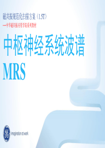 GE_1.5T_MR_MRS规范化扫描方案