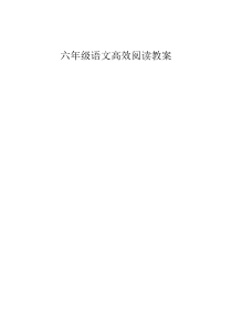高效阅读教案