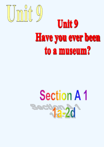 英语人教版八年级下册Unit 9 SectionA Period1