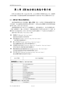 ARM组合语言与指令集介绍