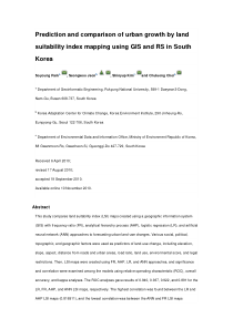Prediction and comparison of urban growth by land 