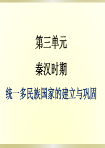 人教版七年级历史上册第三单元秦汉时期