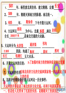 岳麓版历史七年级下册1到12课复习提纲